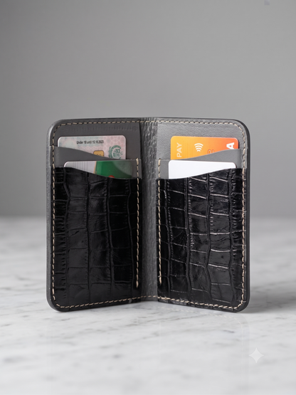Handcrafted Textured Leather Men's Wallet