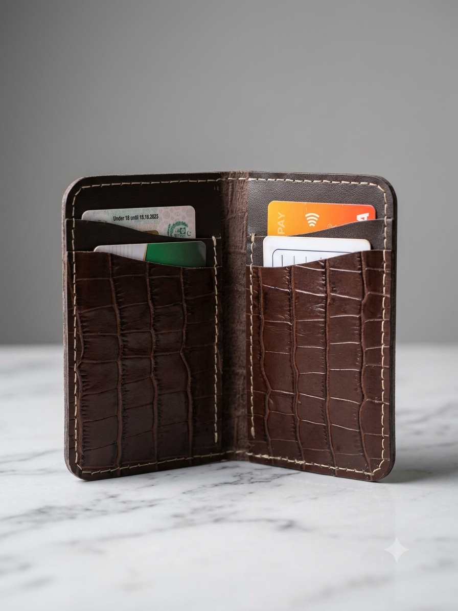 Handcrafted Textured Leather Men's Wallet