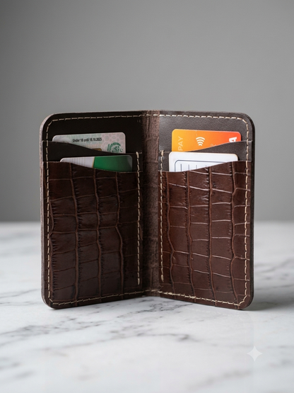 Handcrafted Textured Leather Men's Wallet