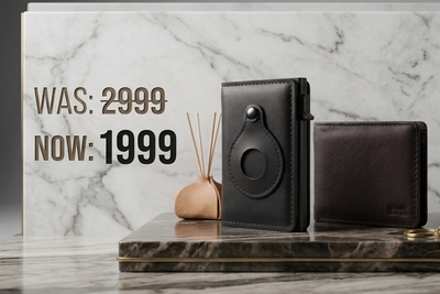 Azadi bundle with Pop Up Metal card holder + Dollar Size slim wallet