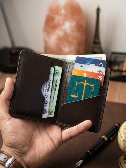 Genuine Brown Leather slim Wallet for Men in Pakistan