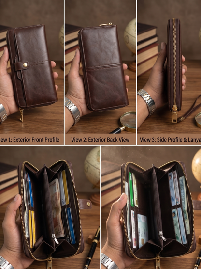 Premium Long Zipper Wallet (Unisex)