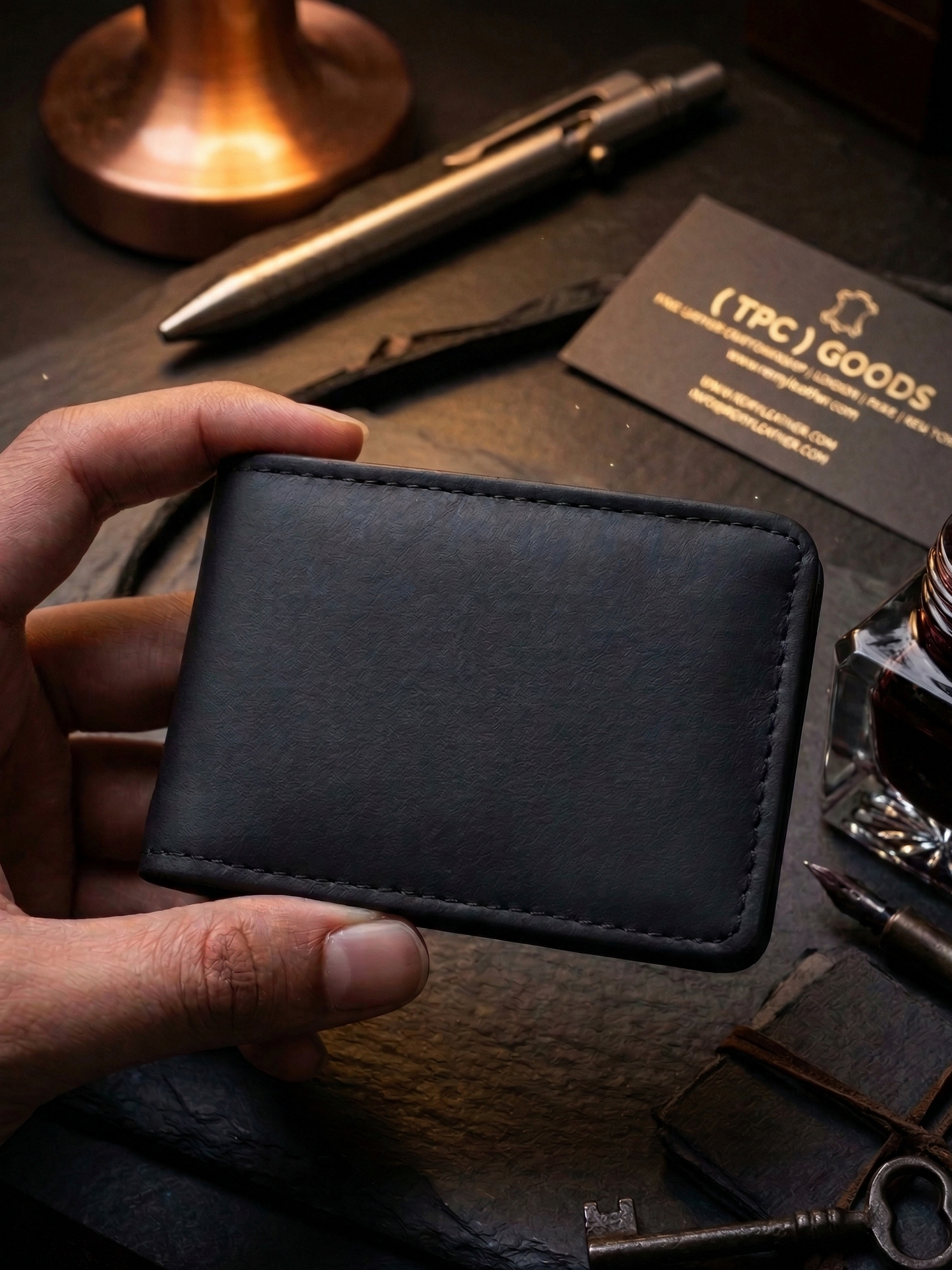 Genuine Leather Slim Wallet