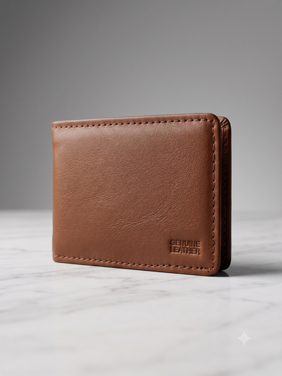 Genuine Leather Slim Dollar Size Wallet