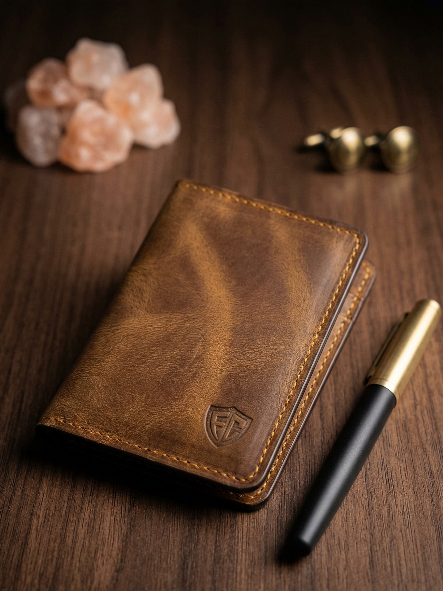 Genuine Brown Leather slim Wallet for Men in Pakistan