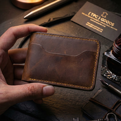 Genuine Brown Leather slim Wallet for Men in Pakistan